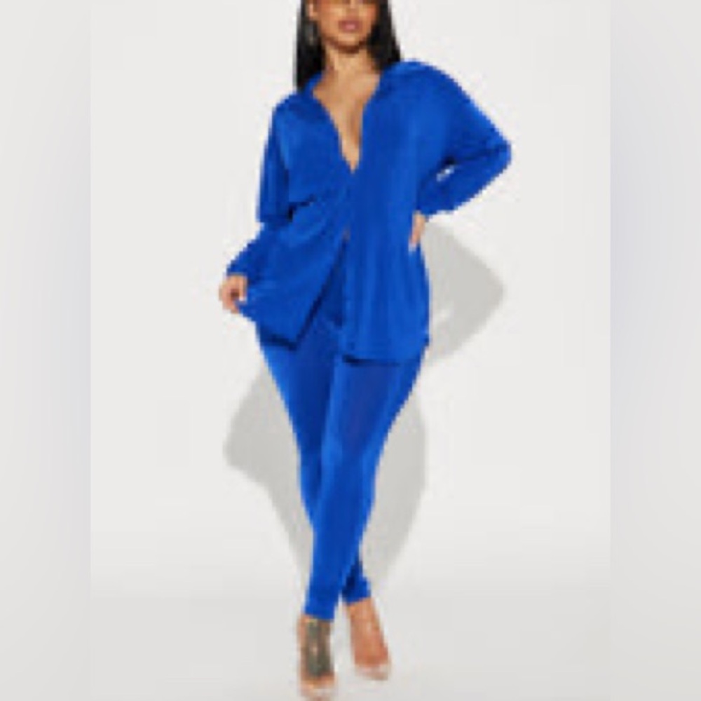 Vibrant Blue Lounge Set